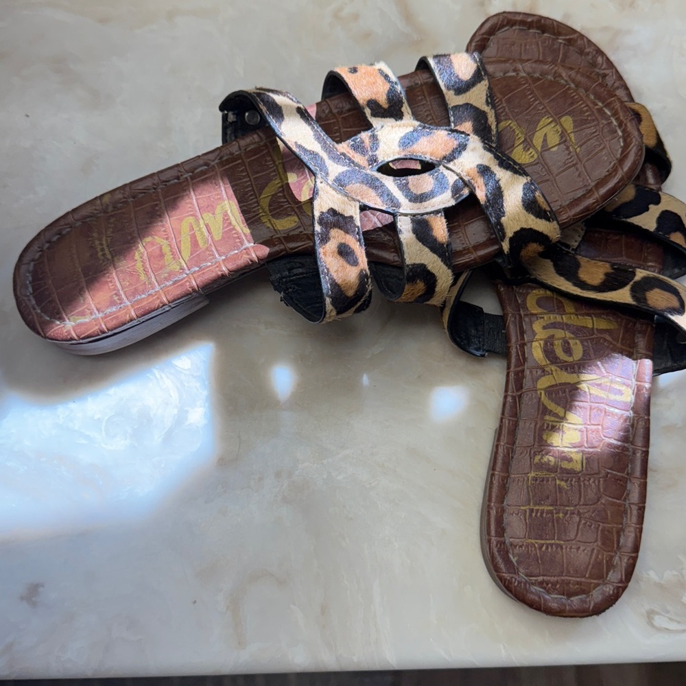 Sam Edelman Leopard Print Sandals